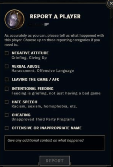 Report Mechanisms