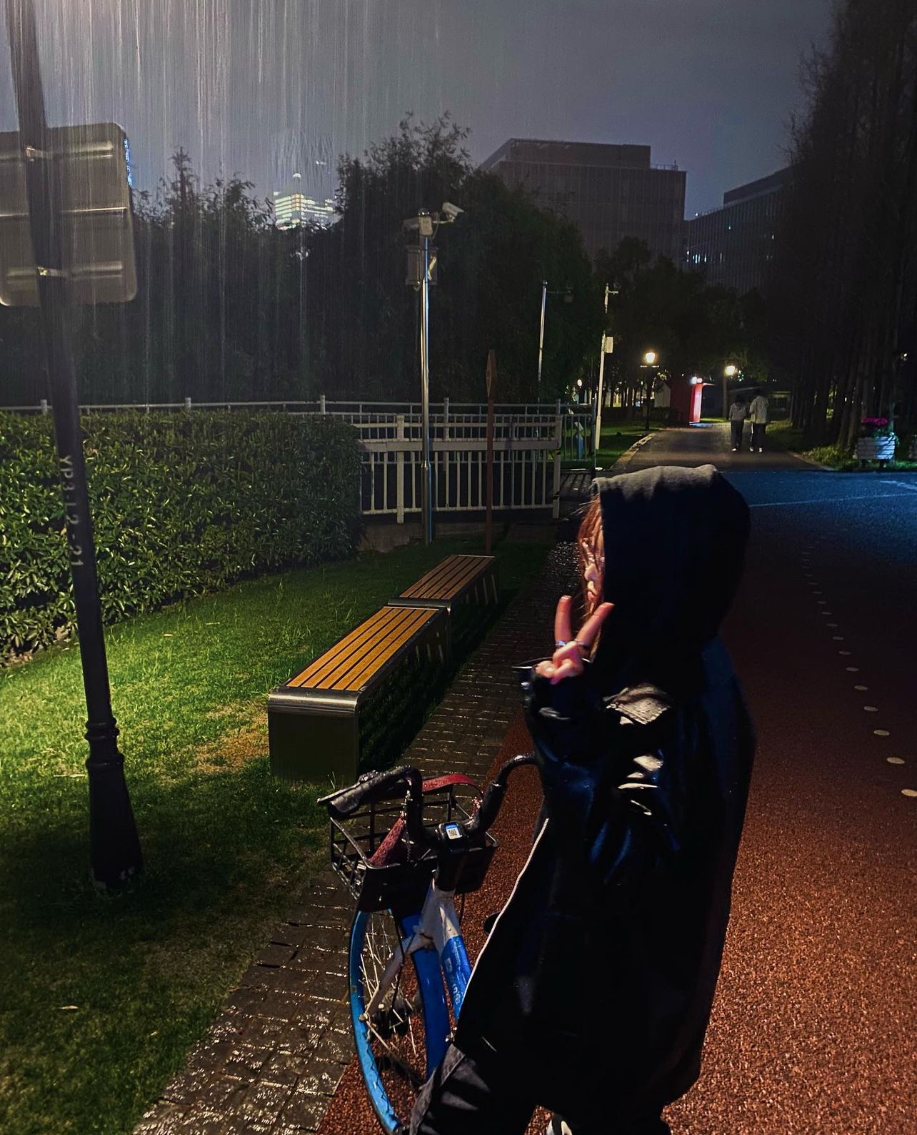 me biking in China